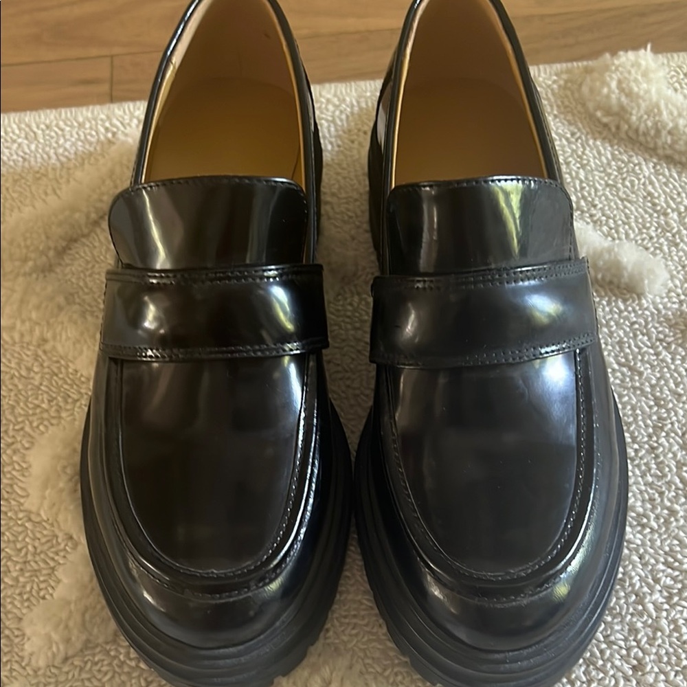 Brand New Tony Bianco Black Platform Loafers